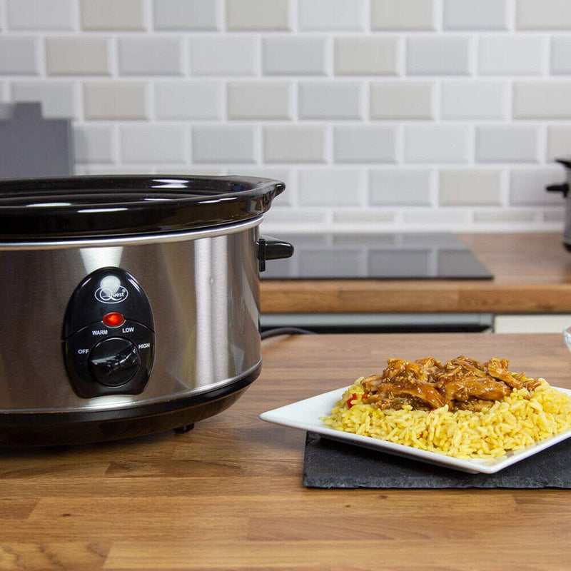 Quest Slow Cooker 3.5L - Stainless Steel