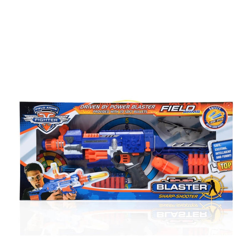 Field Arms Sharp Shooter Kids Childs Blaster Gun & 20 Soft Bullets