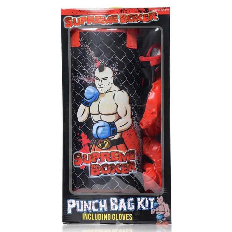 Supreme Boxer Punch Bag Kit Includes a punch bag and gloves