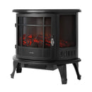 Warmlite Freestanding Electric Log Effect Stove Fire 1800W