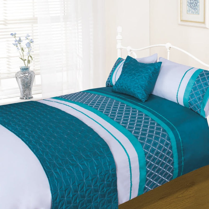 Retro Complete Bedding Set - Teal (Bed in a bag)