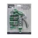 Garden Creations Garden Hose Spray Gun & Adapter Fitting Set with 7 Pattern Setting