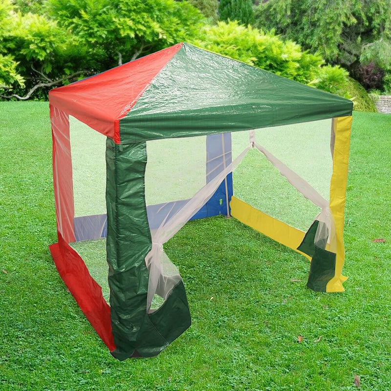 Silver & Stone Children's Multi Coloured Play Tent Sun Shade 1.5m x 1.5m