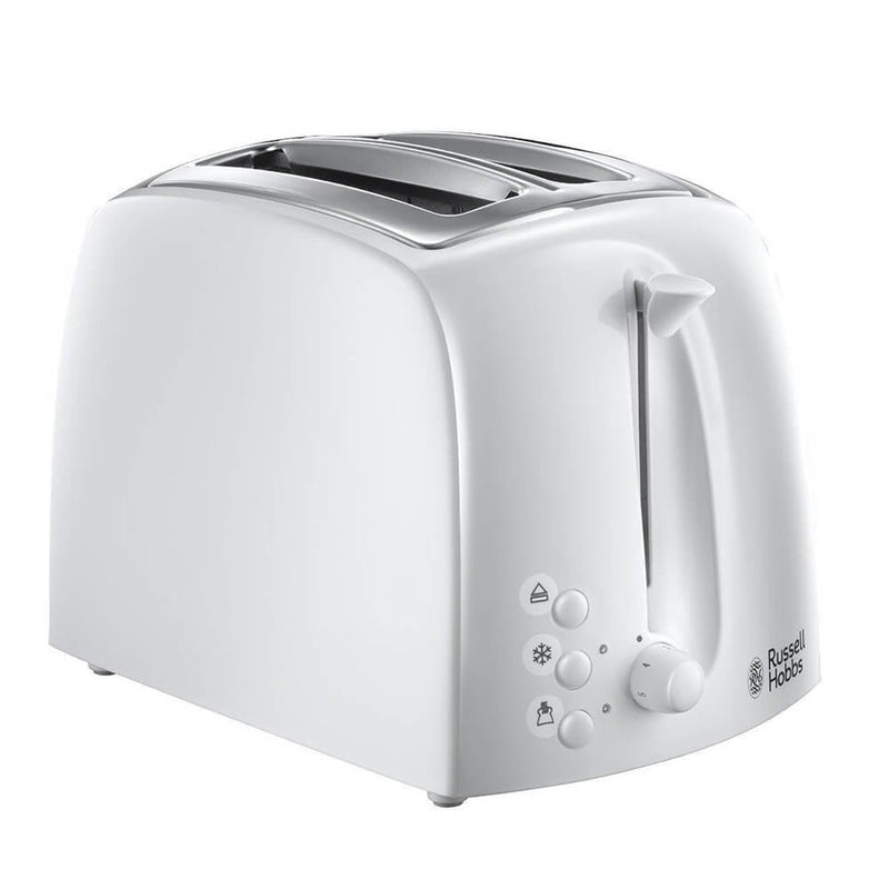 Russell Hobbs 2 Slice Toaster Plastic Textured - White