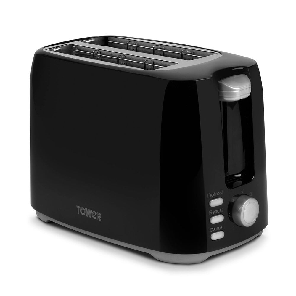 Tower 2 Slice Toaster Black
