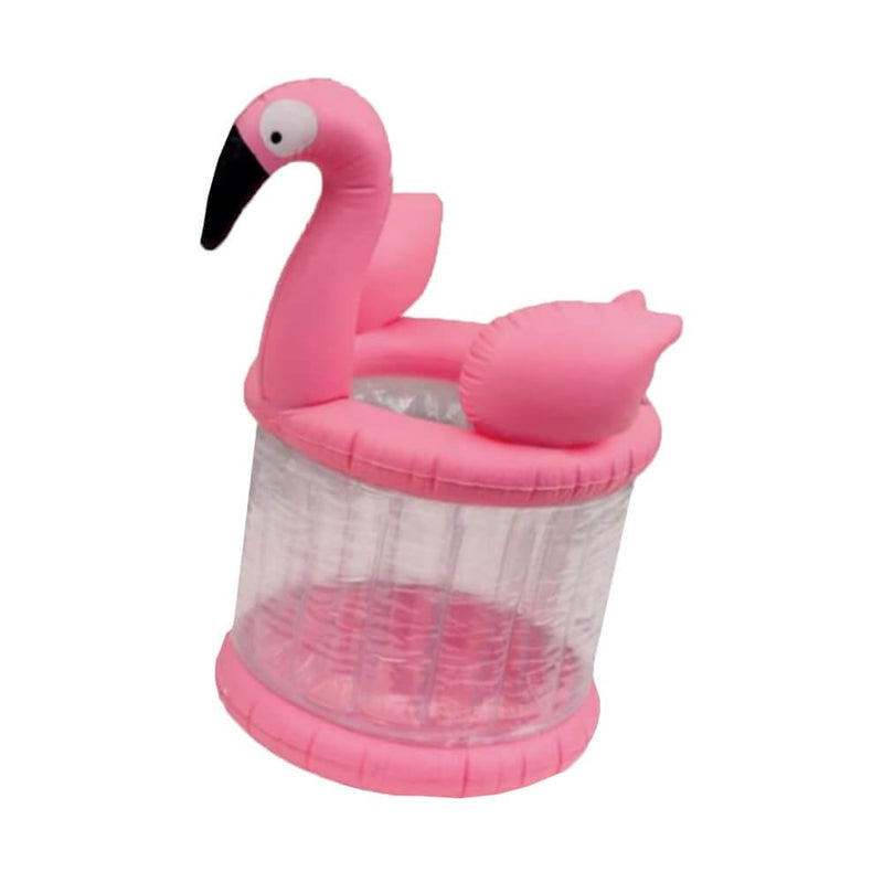 Inflatable Flamingo Party BBQ Ice Bucket Summer Drinks Beer Can Cooler Decor