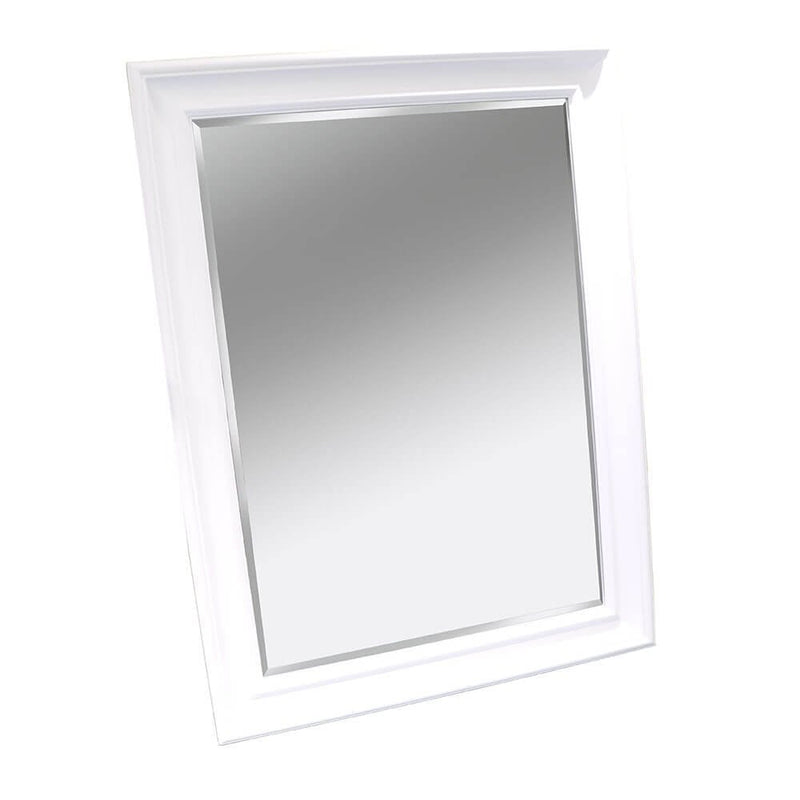 Bevel White Mirror