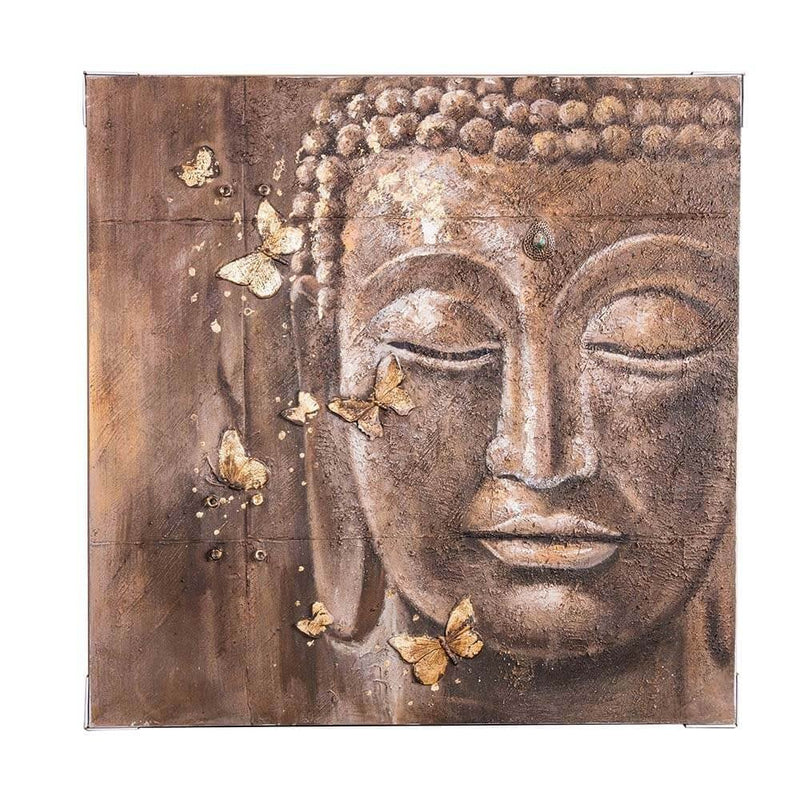 Buddha Head Oil Painting Canvas