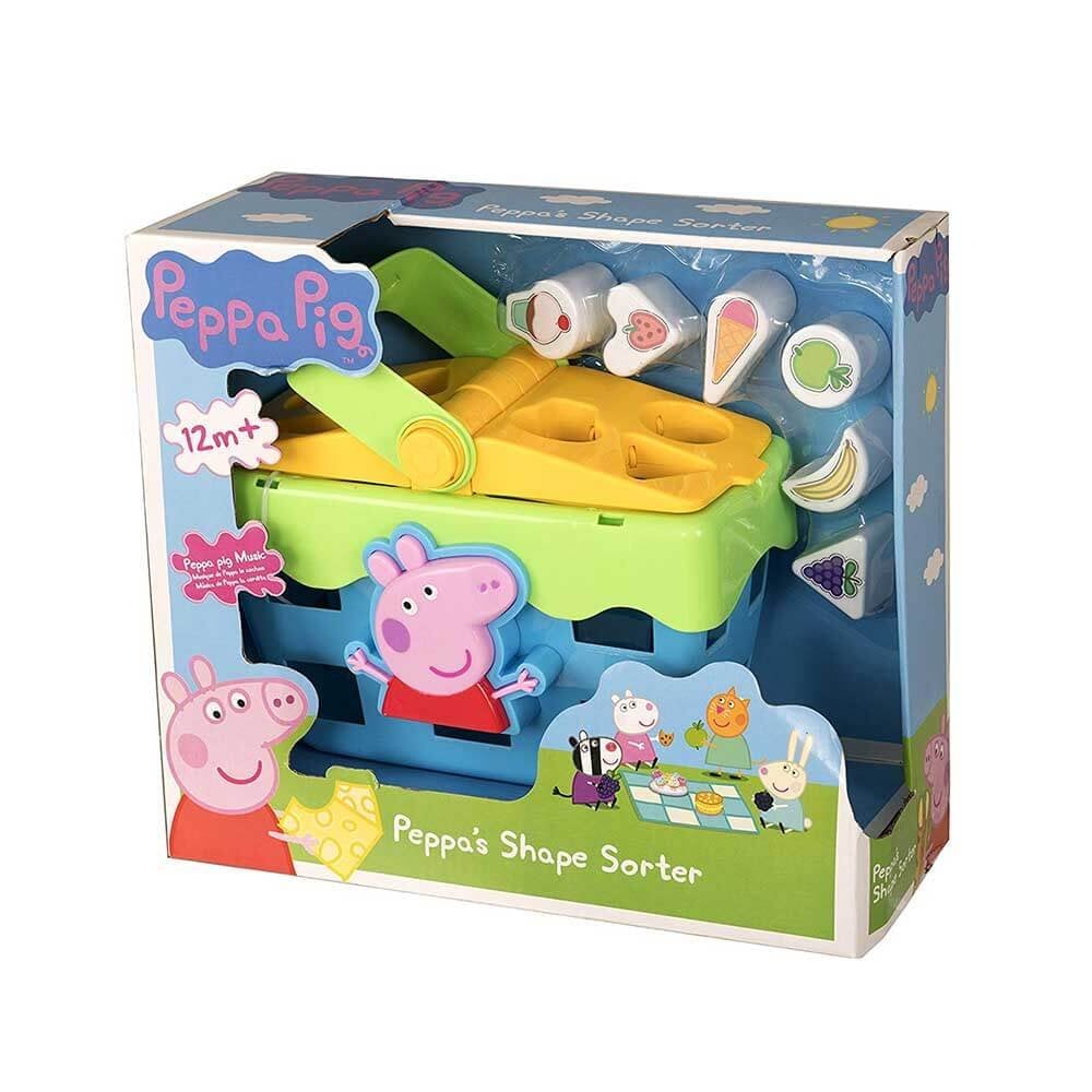 Peppa Pig 12m+ Shape Sorter Picnic Basket Interactive Sound Toy Theme