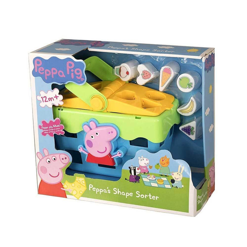 Peppa Pig 12m+ Shape Sorter Picnic Basket Interactive Sound Toy Theme Tune