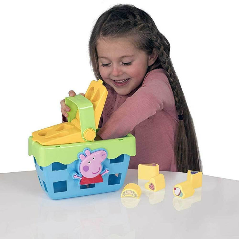 Peppa Pig 12m+ Shape Sorter Picnic Basket Interactive Sound Toy Theme Tune