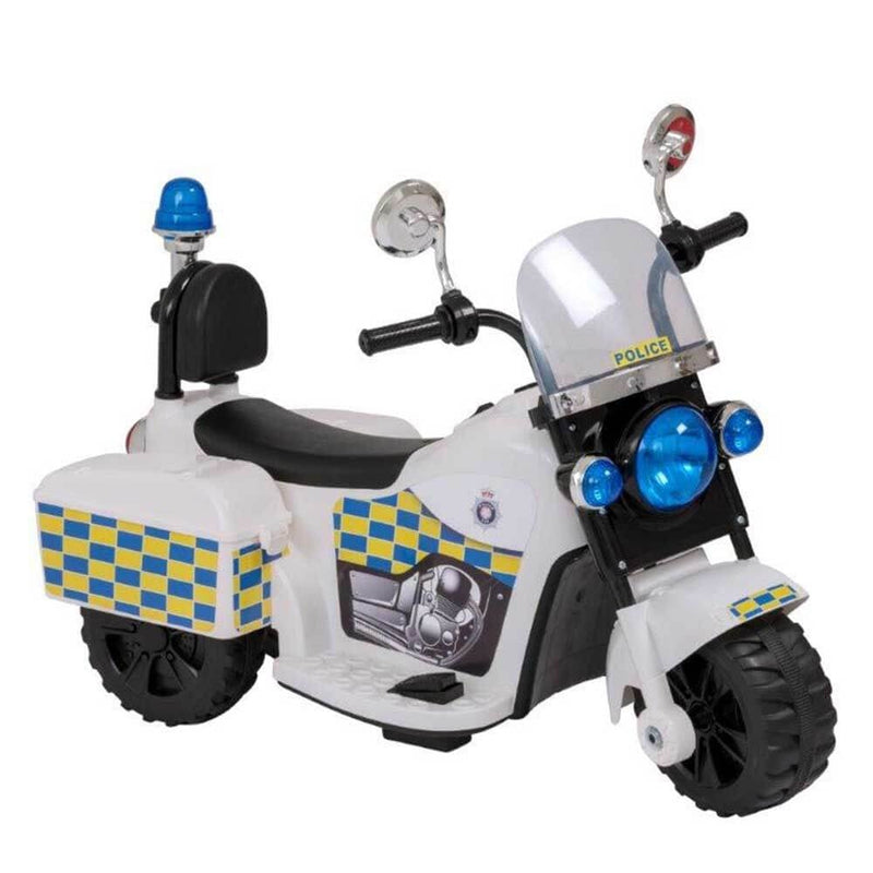 Volt Police Motorbike Electric Ride On 6V - White
