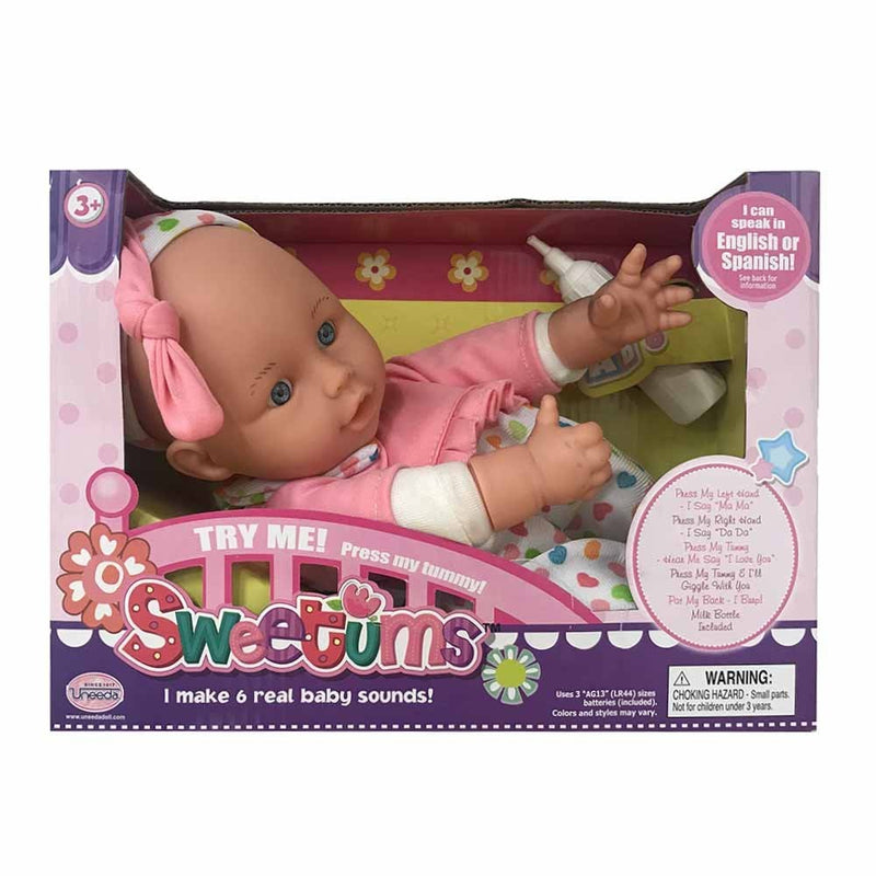 Sweetums 11" Tilly Talking Baby Doll Kids Girls Childrens Toy Gift 3 Years +