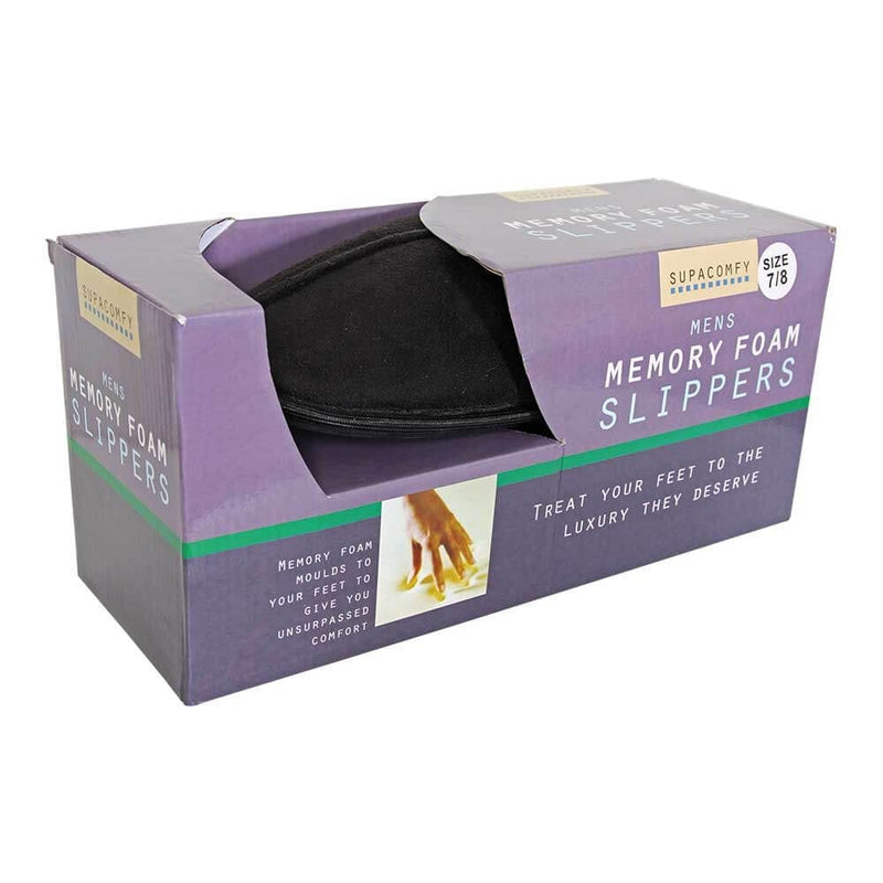 Memory Foam Slipper - Black