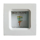 3 x 3 inch White Box Frame