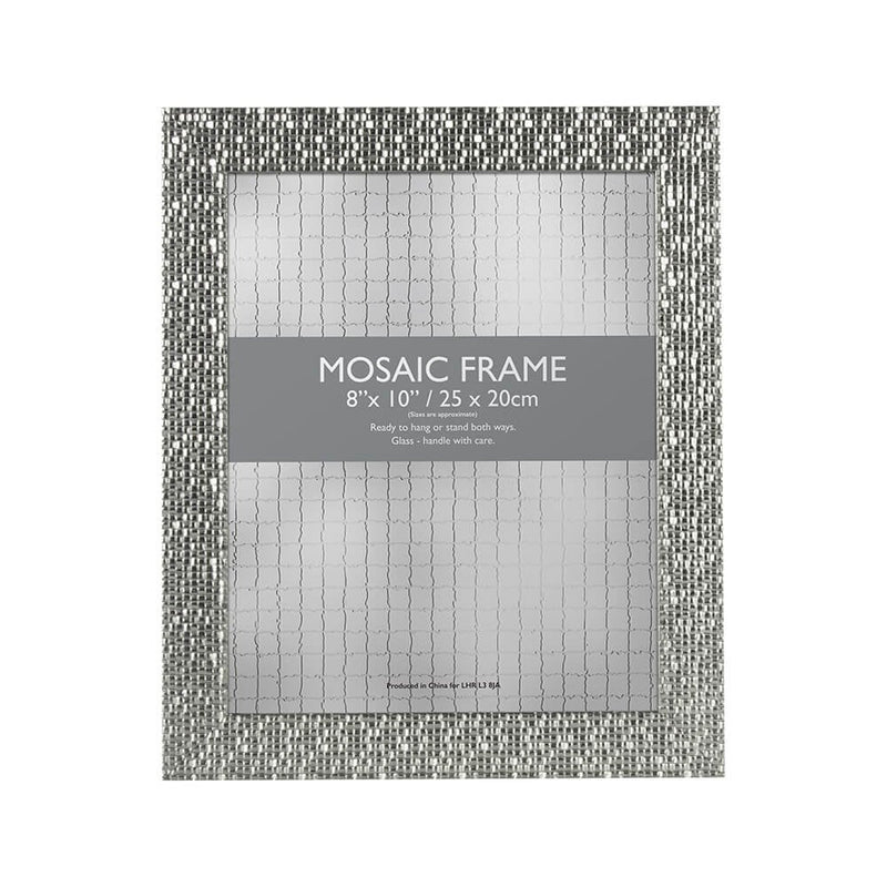 Lewis's Mosaic Picture Photo Frame 8 x 10" Silver