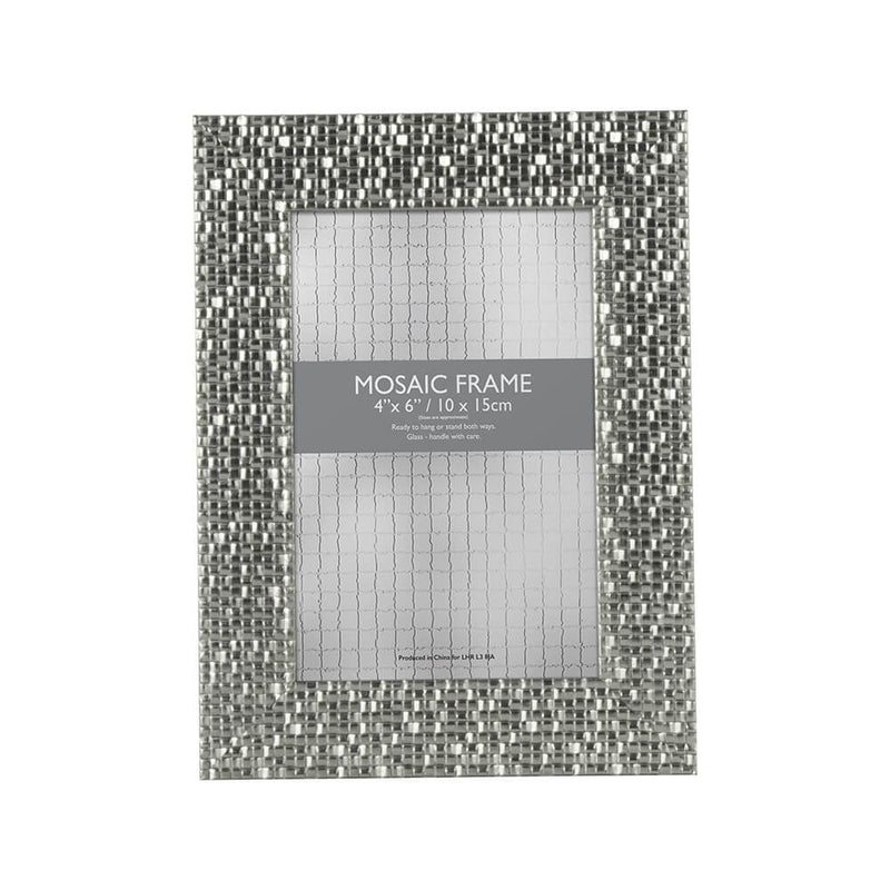 Lewis's Mosaic Picture Photo Frame 4 x 6" Silver