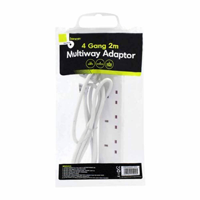 Extension Lead 4 Way 2 Meter
