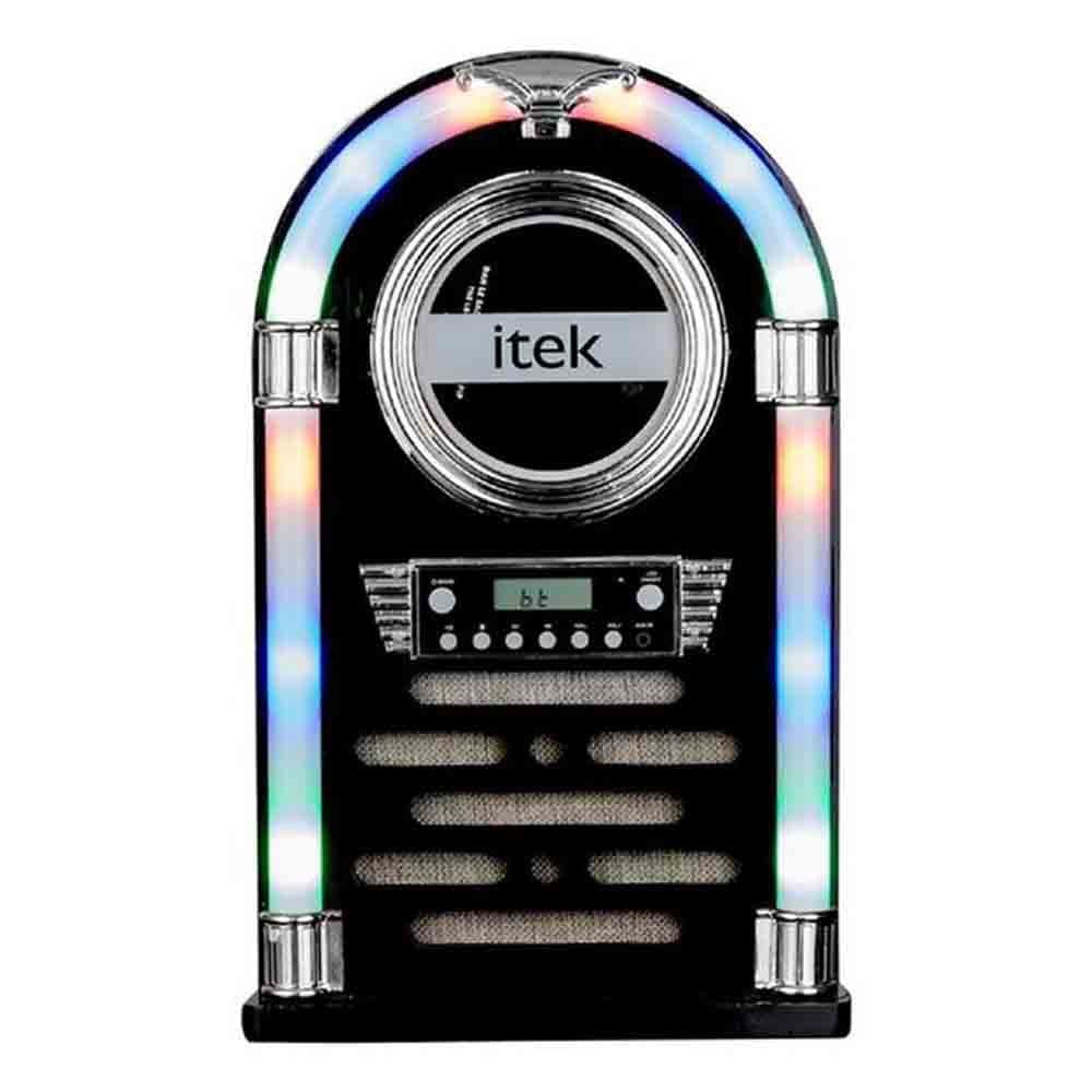 Itek Freedom Bluetooth Jukebox with CD Player and FM Radio Gloss Black