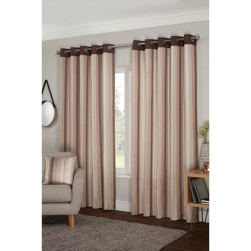 Lewis's Bentley Eyelet Curtains - Natural