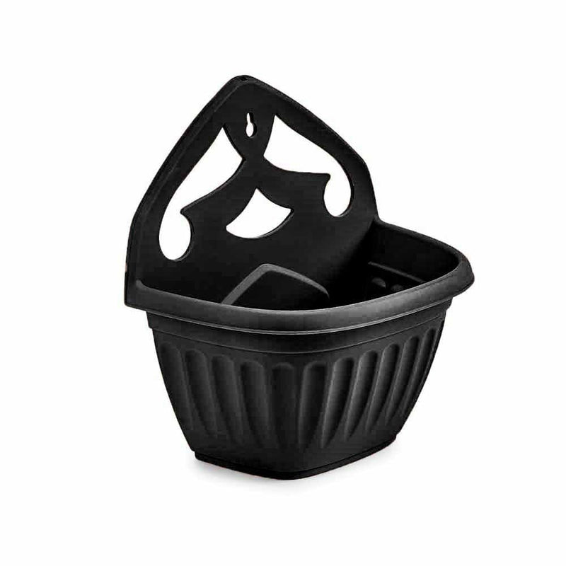 Athens Wall Planter 32cm - Black