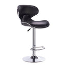 Utah Black Faux Leather Home Breakfast Bar Stool Barstool Kitchen Chair