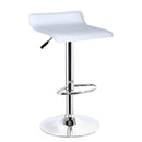 Kansas White & Chrome Home Breakfast Bar Stool Barstool Kitchen Island Chair