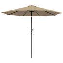 2.7M Beige Parasol with Crank & Tilt