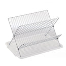 Lewis's Dish Drainer With Tray Folding Chrome