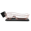 Rose Gold Dish Rack with Tray