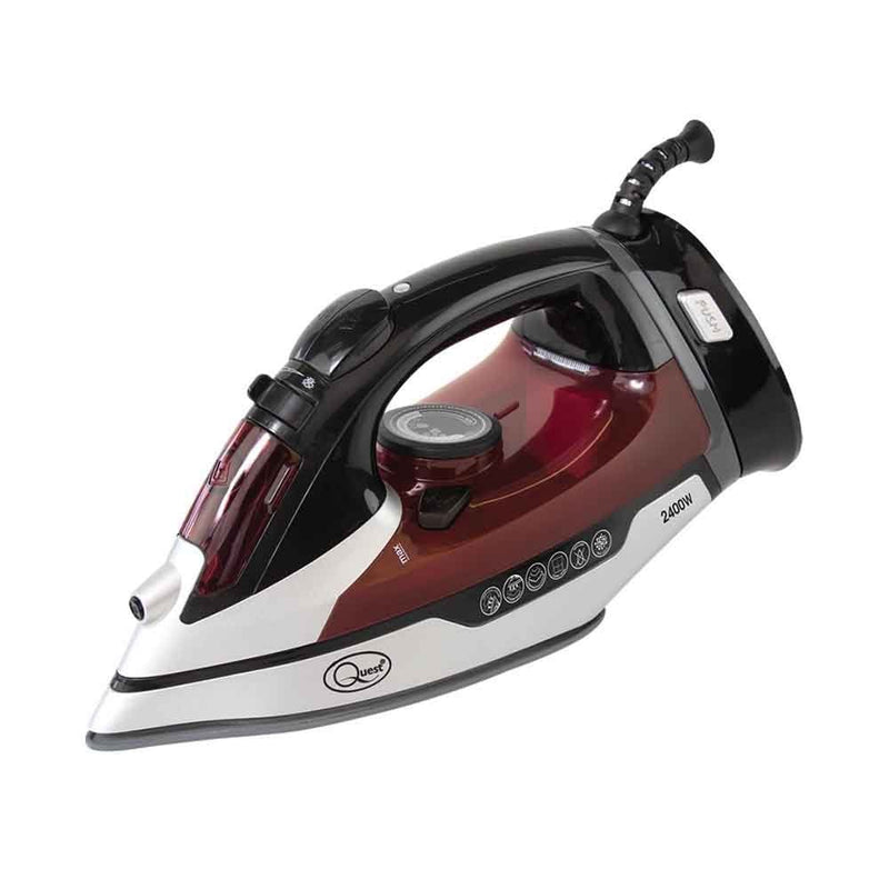 Quest 2400W Cordless Steam Iron - Red