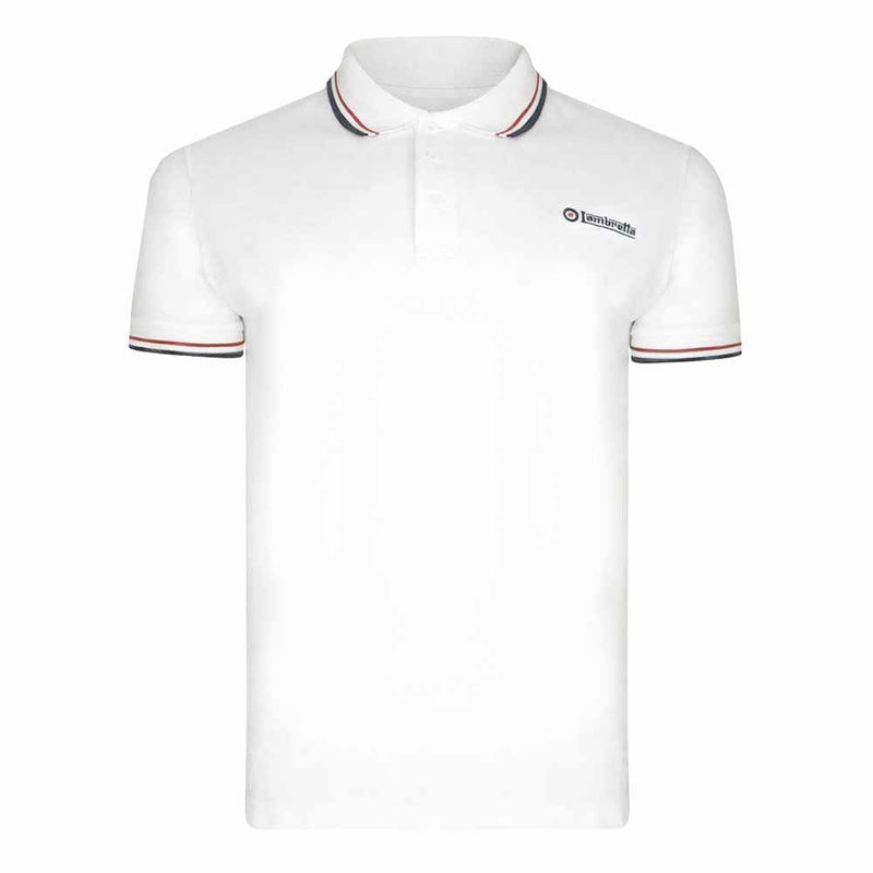 Twin Tipped Polo Shirt - White