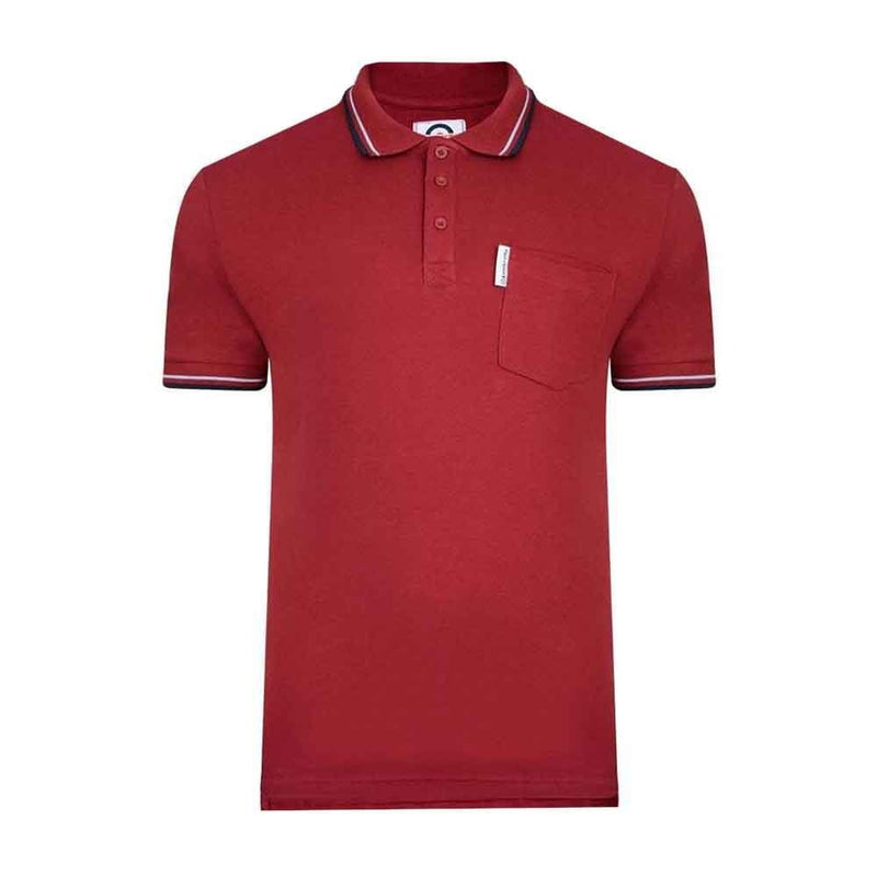 Twin Tipped Pocket Polo Shirt - Red