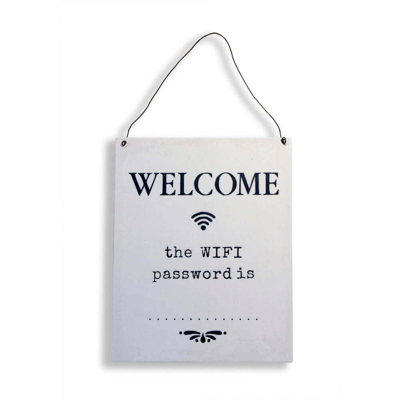 Metal Wifi Welcome Sign