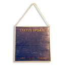 Status Update Glass Mirror 25x25cm