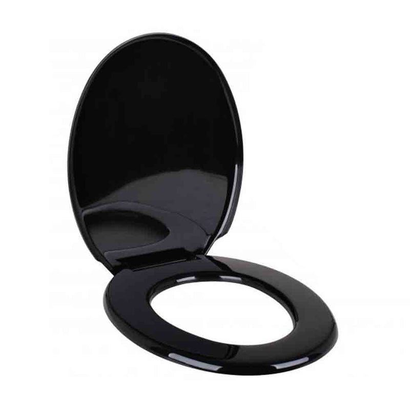 Plastic Black Toilet Seat