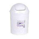 5L White Plastic Swing Bin