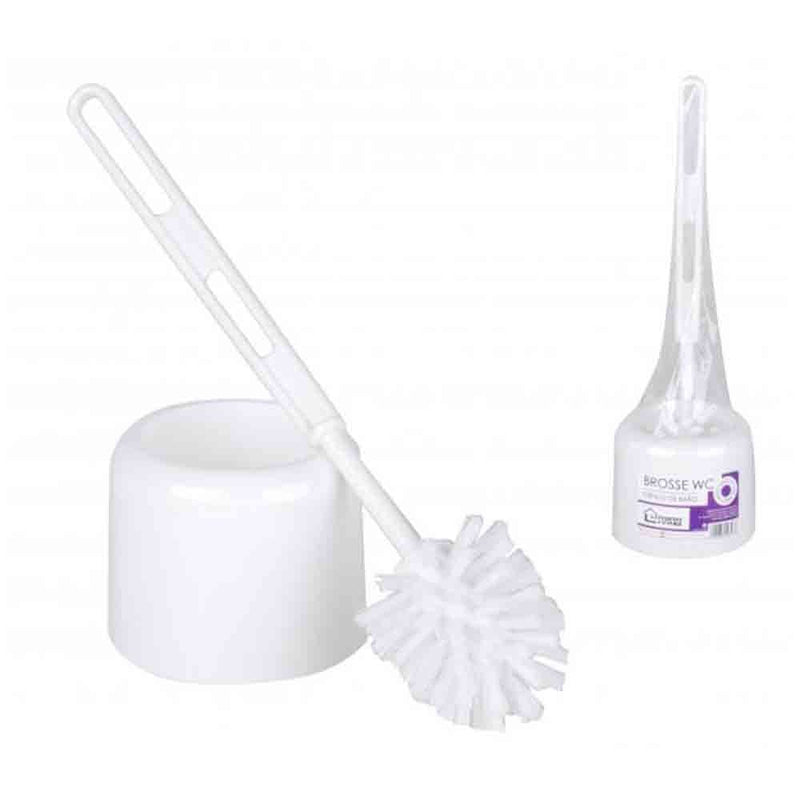 White Toilet Brush