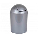 5L Silver Plastic Swing Bin