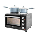 Beko Compact 25L Oven With Twin Hot Plate - Black