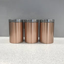 Lewis's Set of 3 Copper Finish Canisters