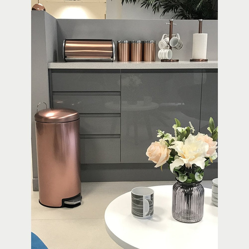Lewis's Set of 3 Copper Finish Canisters