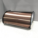 Lewis's Copper Finish Roll Top Bread Bin