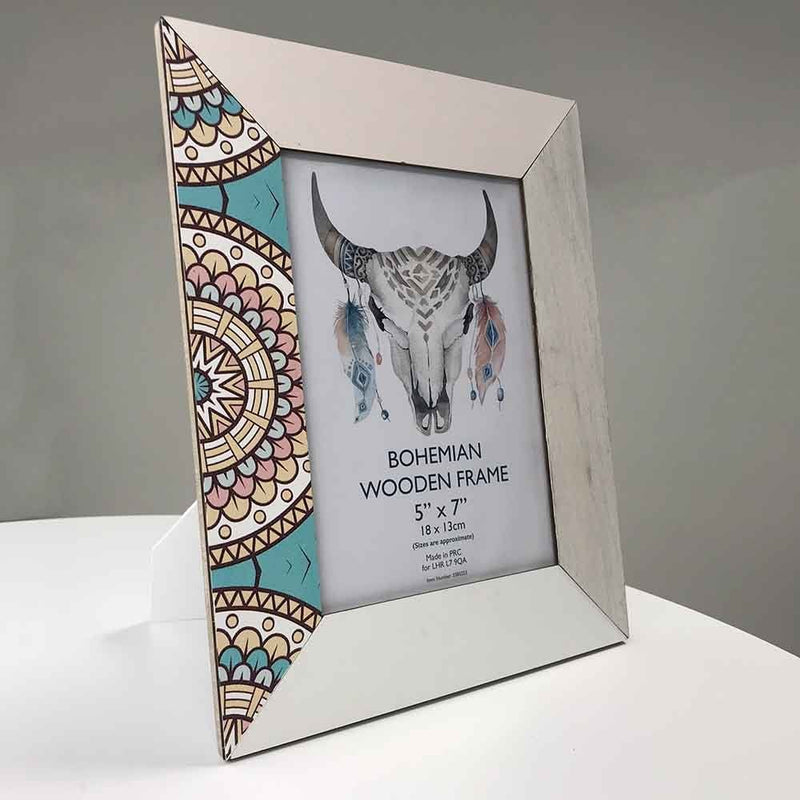 Bohemian Wooden Frame 5x7