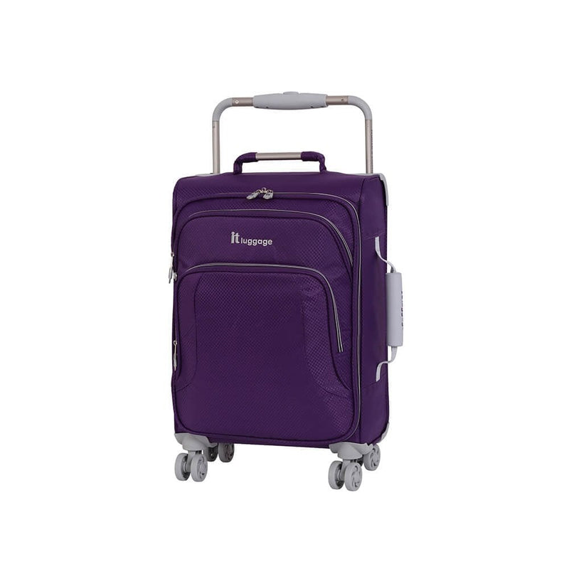 World's Lightest 8 Wheel Small Suitcase - Rich Purple