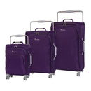 World's Lightest 8 Wheel Small Suitcase - Rich Purple