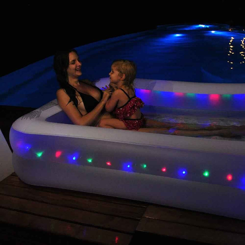 Light up LED Leisure Pool 200x150x50cm