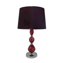 Fleur Glass Table Lamp - Plum