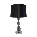 Fleur Glass Table Lamp - Black