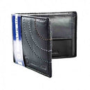 Black Fold Over Leather Wallet